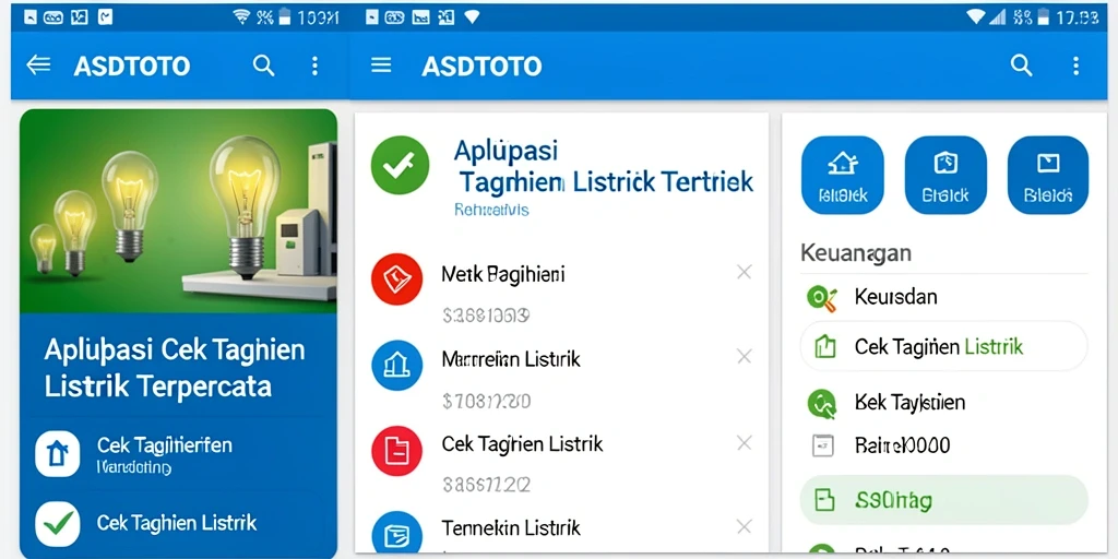 Antarmuka ASDTOTO untuk cek tagihan listrik yang intuitif.