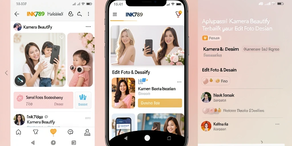 Antarmuka pengguna INK789 yang menarik dan intuitif untuk edit foto.
