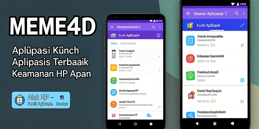 Tampilan antarmuka aplikasi Kunci Aplikasi MEME4D yang intuitif.