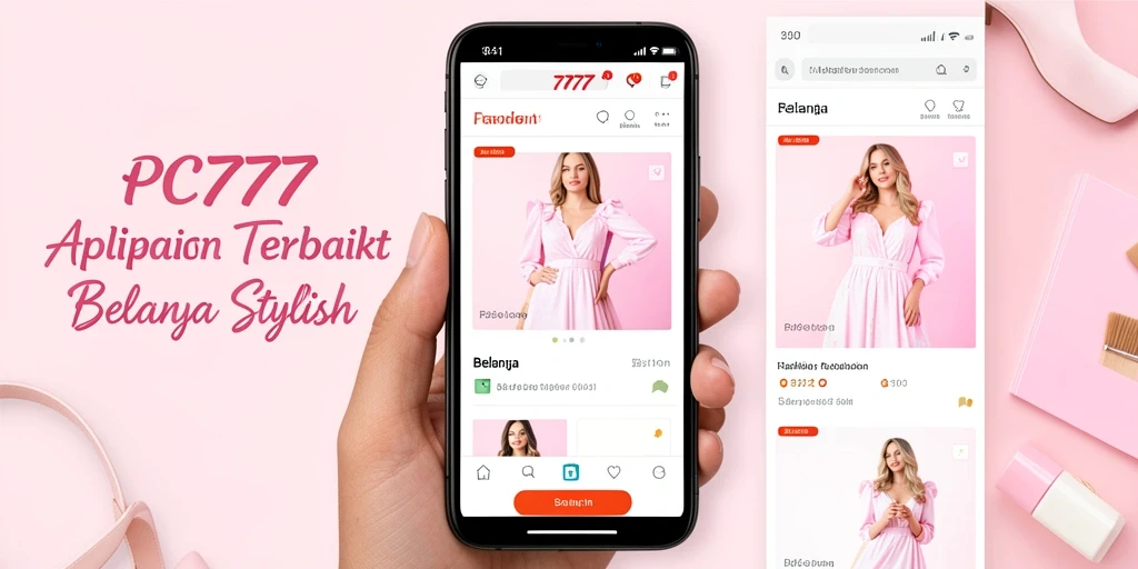 Tampilan antarmuka aplikasi PC777 yang menarik dan stylish.