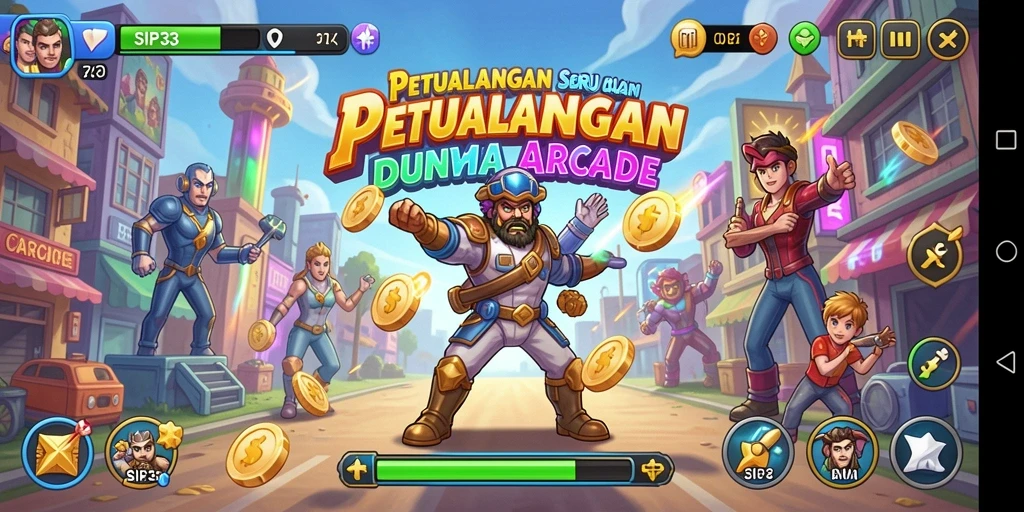 Antarmuka permainan SIP33 yang menarik dan interaktif.
