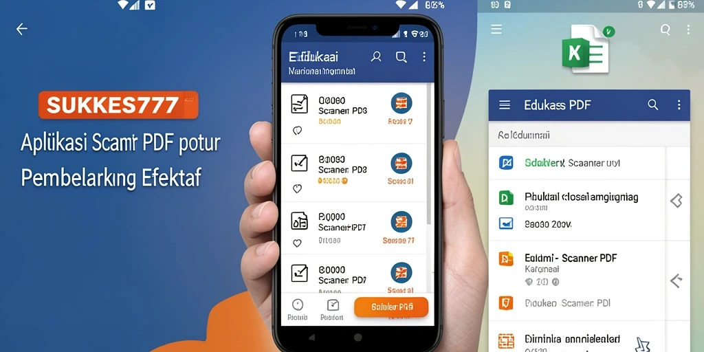 Antarmuka pengguna aplikasi Scanner PDF SUKSES777 yang intuitif dan fungsional.