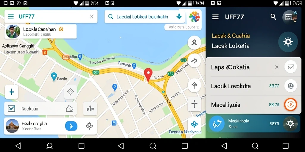 Tampilan antarmuka UFO77 dengan fitur pelacakan lokasi yang mudah digunakan.