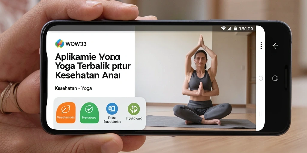 Tampilan antarmuka aplikasi WOW33 yang user-friendly dan inspiratif.